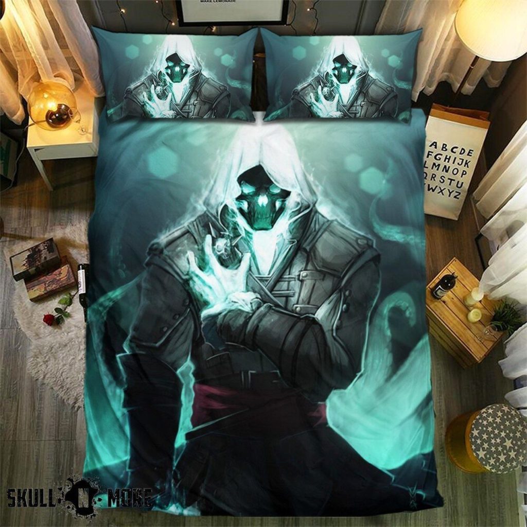 Snm – Green Light Skull Collection Bedding Set Duvet Cover Pillow Cases Snm – Green Light Skull Collection Bedding Set Duvet Cover Pillow Cases