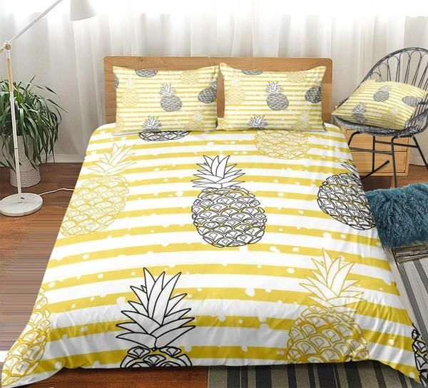 Striped Pineapple Cotton Bed Sheets Spread Comforter Duvet Cover Bedding Sets Striped Pineapple Cotton Bed Sheets Spread Comforter Duvet Cover Bedding Sets