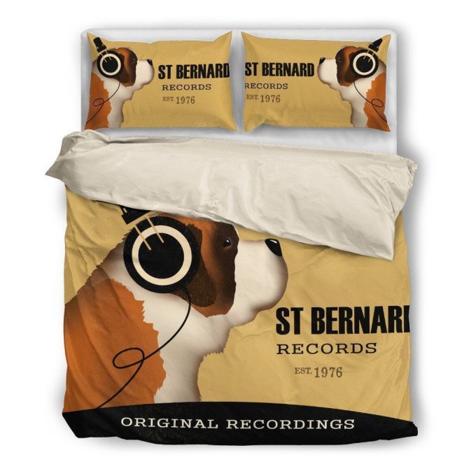 St Bernard Original Recording Cotton Bed Sheets Spread Comforter Duvet Cover Bedding Sets