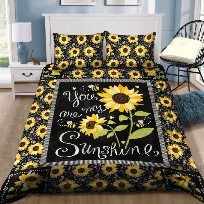 Sunflower You Are My Sunshine Bedding Sets Duvet Cover  Pillowcases