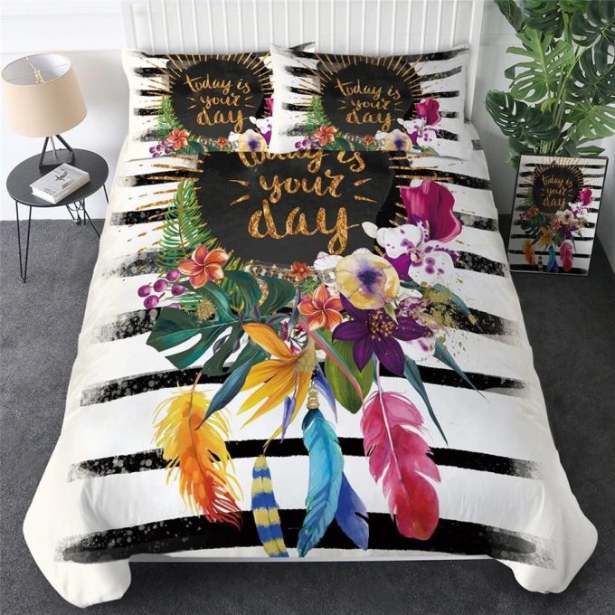 Taking The Day Tropical Style Cotton Bed Sheets Spread Comforter Duvet Cover Bedding Sets