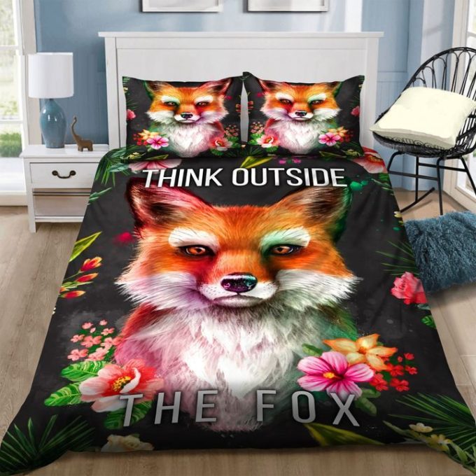 Think Outside The Fox Cotton Bed Sheets Spread Comforter Duvet Cover Bedding Sets