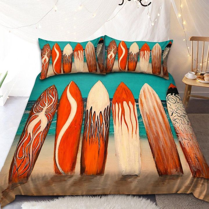 Surfboard Vintage Duvet Cover Bedding Set Surfboard Vintage Duvet Cover Bedding Set