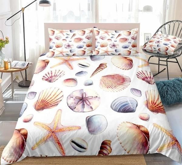 Shells And Starfish Ocean Cotton Bed Sheets Spread Comforter Duvet Cover Bedding Sets Shells And Starfish Ocean Cotton Bed Sheets Spread Comforter Duvet Cover Bedding Sets