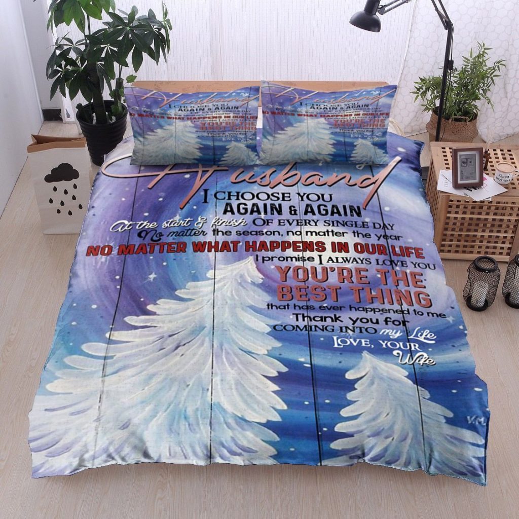 Tree To My Husband I Choose You Again And Again Cotton Bed Sheets Spread Comforter Duvet Cover Bedding Sets Tree To My Husband I Choose You Again And Again Cotton Bed Sheets Spread Comforter Duvet Cover Bedding Sets