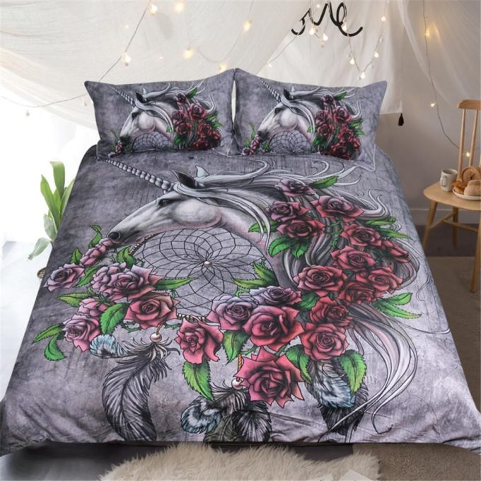 Unicorn Dreamcatcher By Sunimaart Cotton Bed Sheets Spread Comforter Duvet Cover Bedding Sets