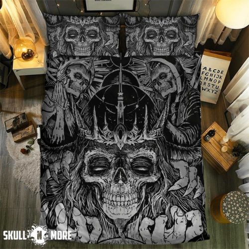 Skull King Black Sabbath Bedding Set Duvet Cover  Pillow Cases