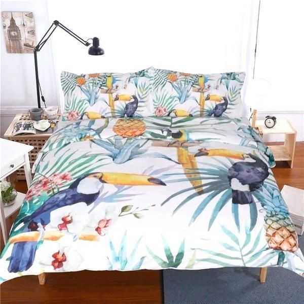Toucan Cotton Bed Sheets Spread Comforter Duvet Cover Bedding Sets Toucan Cotton Bed Sheets Spread Comforter Duvet Cover Bedding Sets