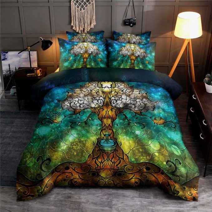 The Tree Of Life Spiritual Energy Cotton Bed Sheets Spread Comforter Duvet Cover Bedding Sets Perfect Gifts For Tree Of Life Lover Thanksgiving