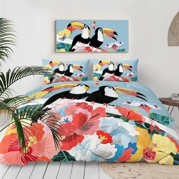 Tropical Bird Cotton Bed Sheets Spread Comforter Duvet Cover Bedding Sets Tropical Bird Cotton Bed Sheets Spread Comforter Duvet Cover Bedding Sets