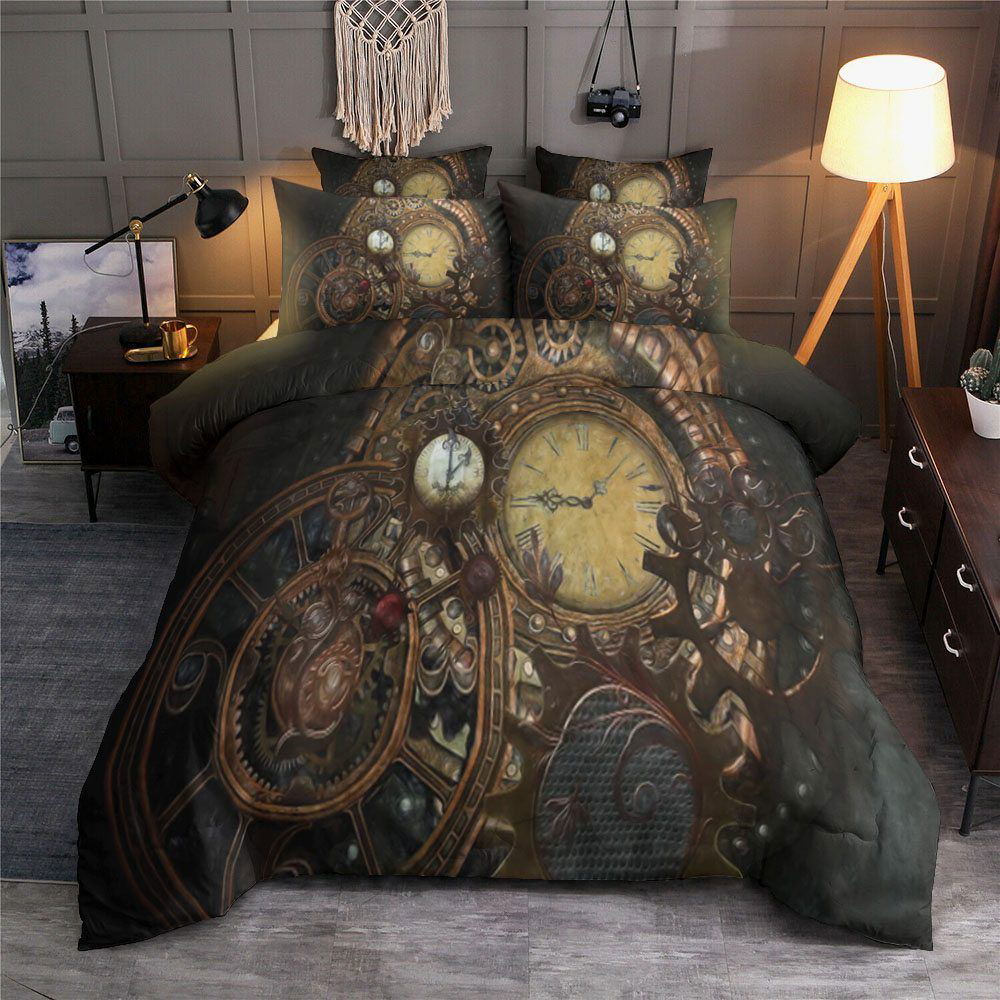 Steampunk Vintage Cogs Gear Wheels Collection Set Bedding Sets Duvet Cover Pillow Cases Steampunk Vintage Cogs Gear Wheels Collection Set Bedding Sets Duvet Cover Pillow Cases