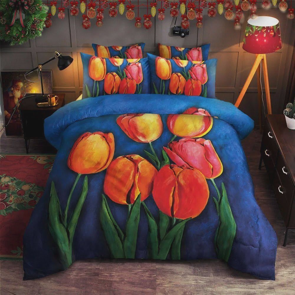 Tulip Cotton Bed Sheets Spread Comforter Duvet Cover Bedding Sets Tulip Cotton Bed Sheets Spread Comforter Duvet Cover Bedding Sets