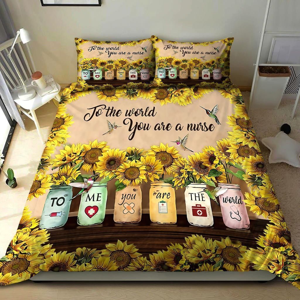 To The World You Are A Nurse To Me You Are The World Cotton Bed Sheets Spread Comforter Duvet Cover Bedding Sets To The World You Are A Nurse To Me You Are The World Cotton Bed Sheets Spread Comforter Duvet Cover Bedding Sets