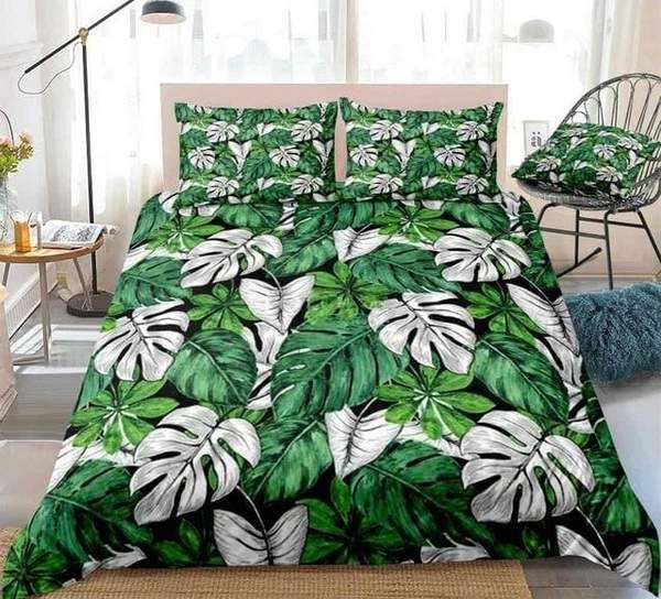 Tropical Plant Palm Leaf Cotton Bed Sheets Spread Comforter Duvet Cover Bedding Sets Tropical Plant Palm Leaf Cotton Bed Sheets Spread Comforter Duvet Cover Bedding Sets
