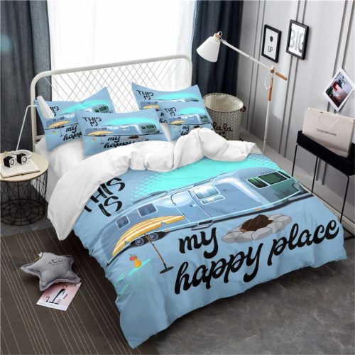 This Is My Happy Place Bedding Set Duvet Cover  Pillow Cases