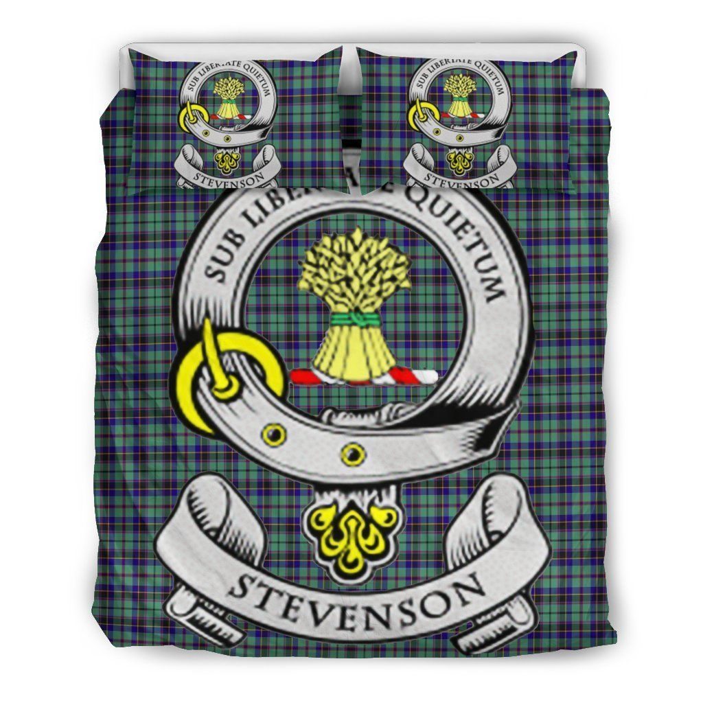 Stevenson Clan Badge Tartan Cotton Bed Sheets Spread Comforter Duvet Cover Bedding Sets Stevenson Clan Badge Tartan Cotton Bed Sheets Spread Comforter Duvet Cover Bedding Sets