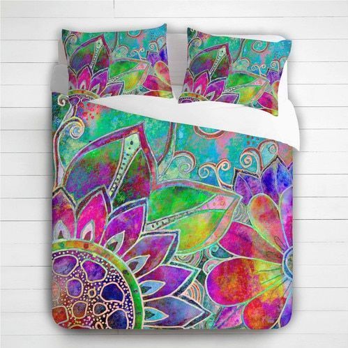 Traditional Mandala 3D Cotton Bed Sheets Spread Comforter Duvet Cover Bedding Sets