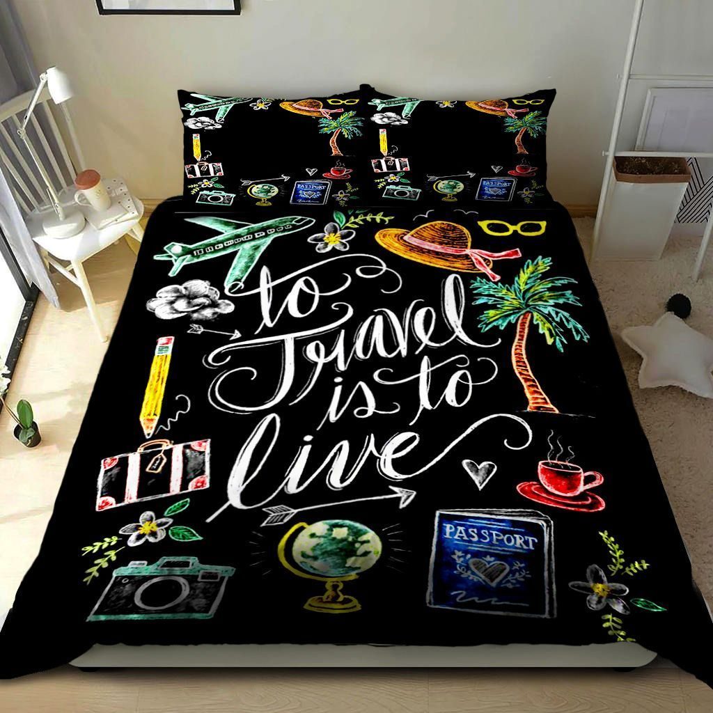 To Travel Is To Live Cotton Bed Sheets Spread Comforter Duvet Cover Bedding Sets To Travel Is To Live Cotton Bed Sheets Spread Comforter Duvet Cover Bedding Sets