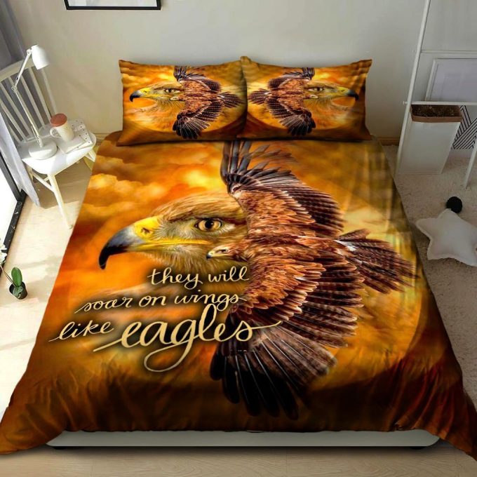 They Will Soar On Wings Like Eagles Cotton Bed Sheets Spread Comforter Duvet Cover Bedding Sets