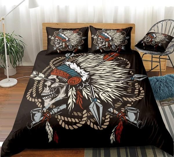 Tribal Native American Skull Cotton Bed Sheets Spread Comforter Duvet Cover Bedding Sets Tribal Native American Skull Cotton Bed Sheets Spread Comforter Duvet Cover Bedding Sets