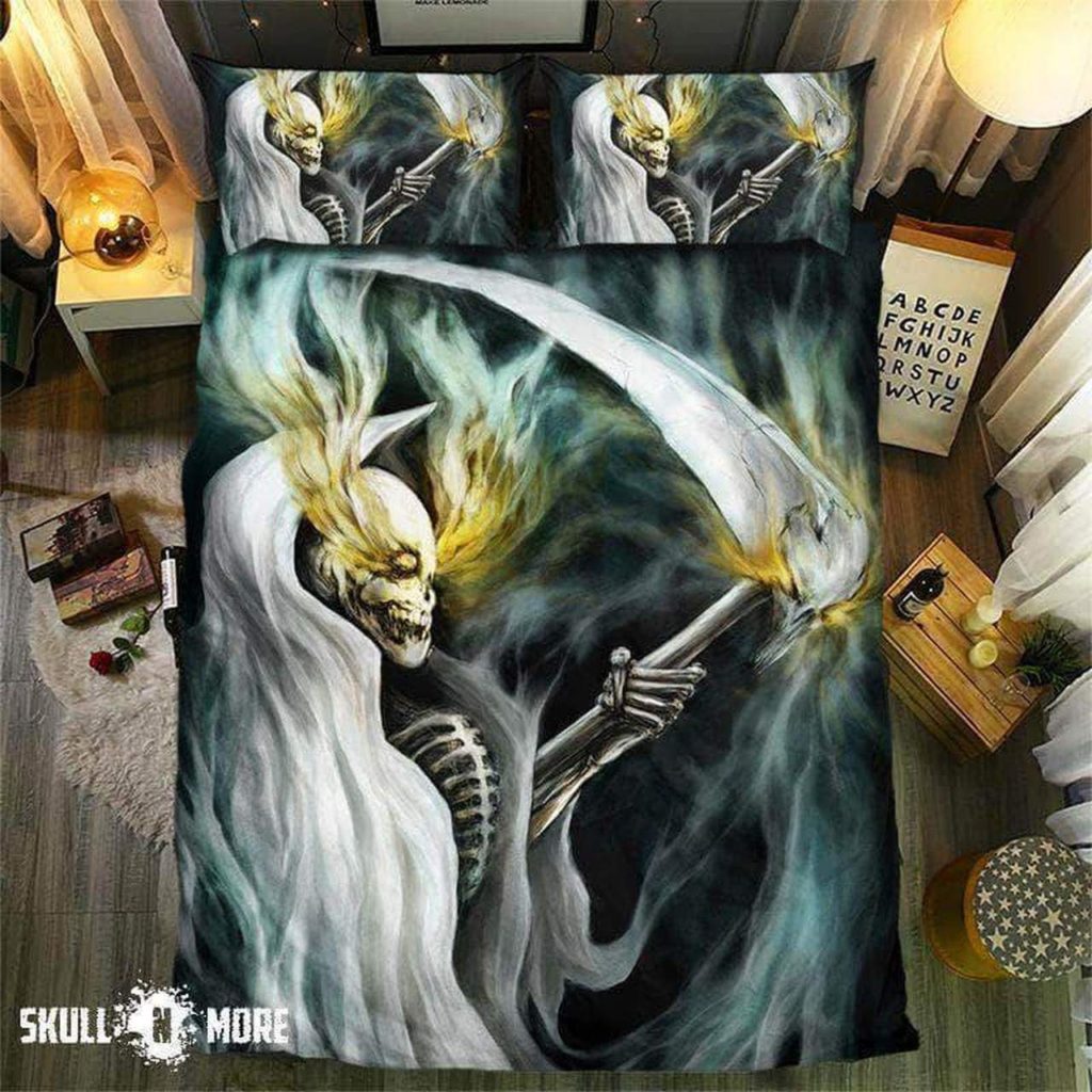 Skull Day Of The Death Bedding Set Duvet Cover  Pillow Cases