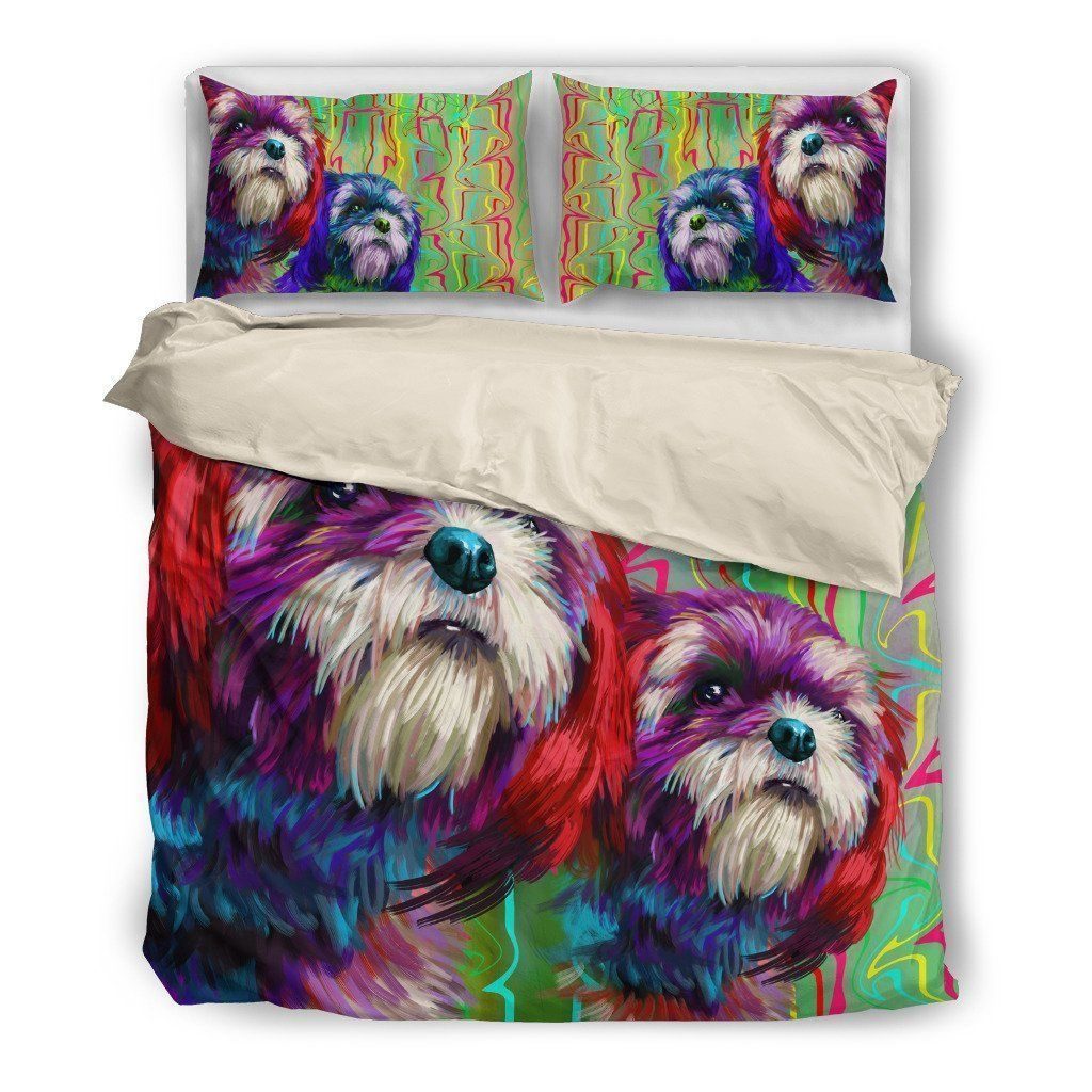 Shih Tzu Cotton Bed Sheets Spread Comforter Duvet Cover Bedding Sets
