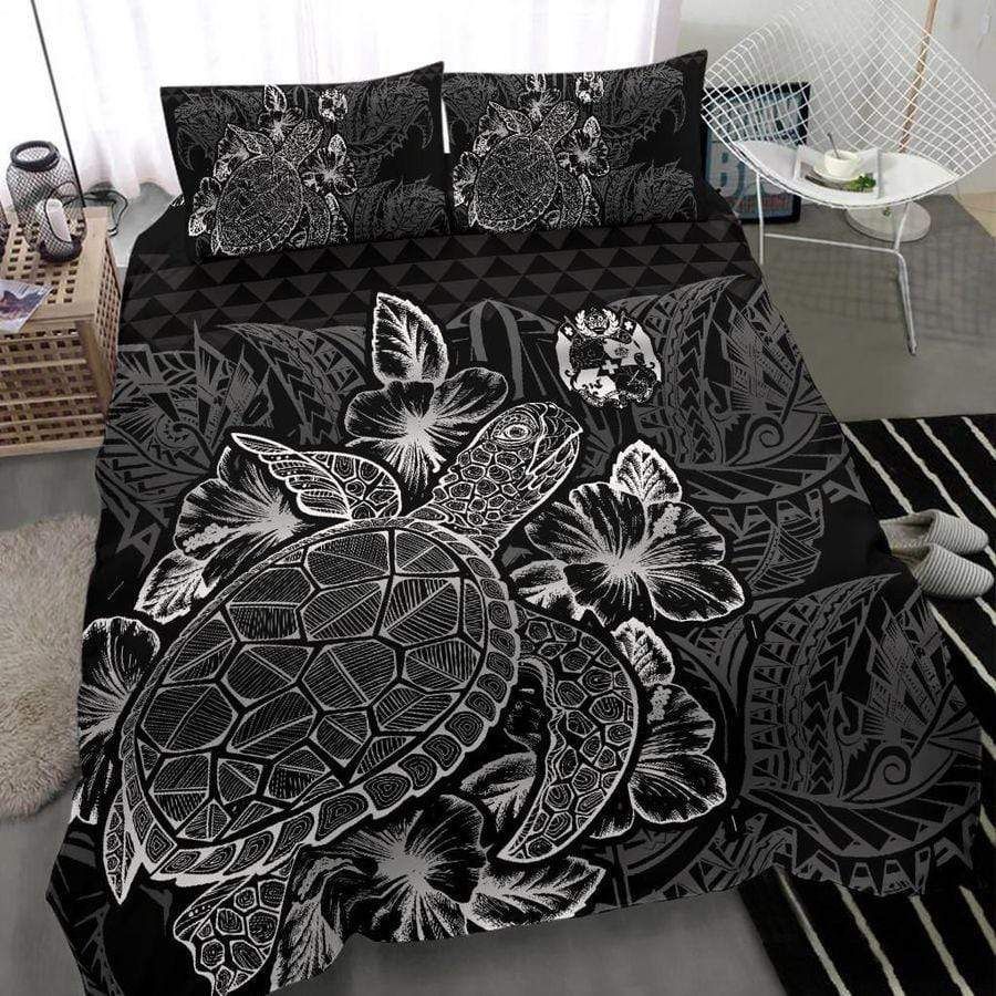 Tonga Turtle Black White Duvet Cover Bedding Set Tonga Turtle Black White Duvet Cover Bedding Set