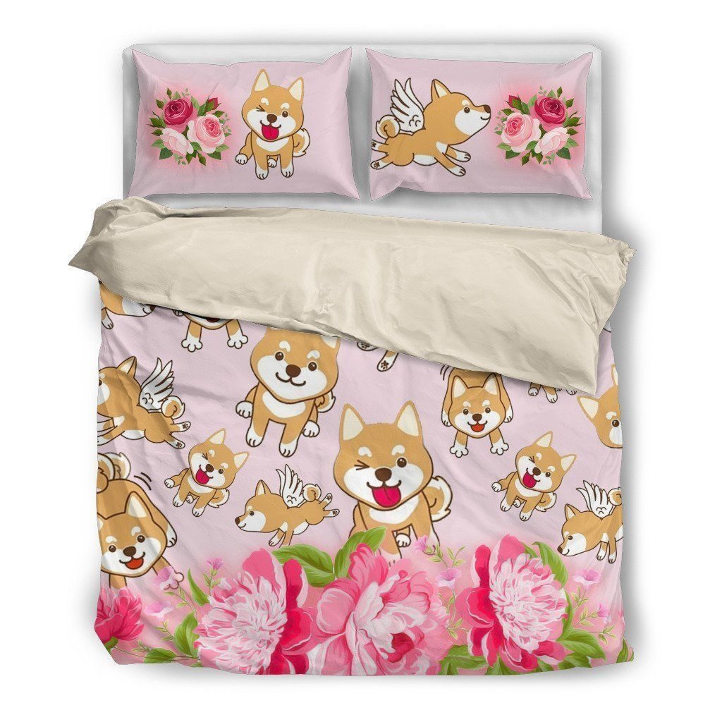 Shiba Inu Cotton Bed Sheets Spread Comforter Duvet Cover Bedding Sets Shiba Inu Cotton Bed Sheets Spread Comforter Duvet Cover Bedding Sets