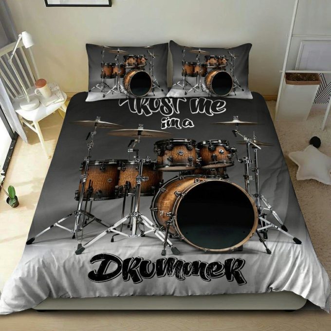 Trust Me Im A Drummer Cotton Bed Sheets Spread Comforter Duvet Cover Bedding Sets
