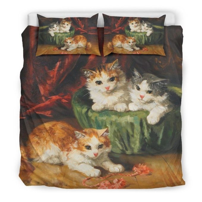 Three Cats – Bedding Set Duvet Cover  Pillow Cases