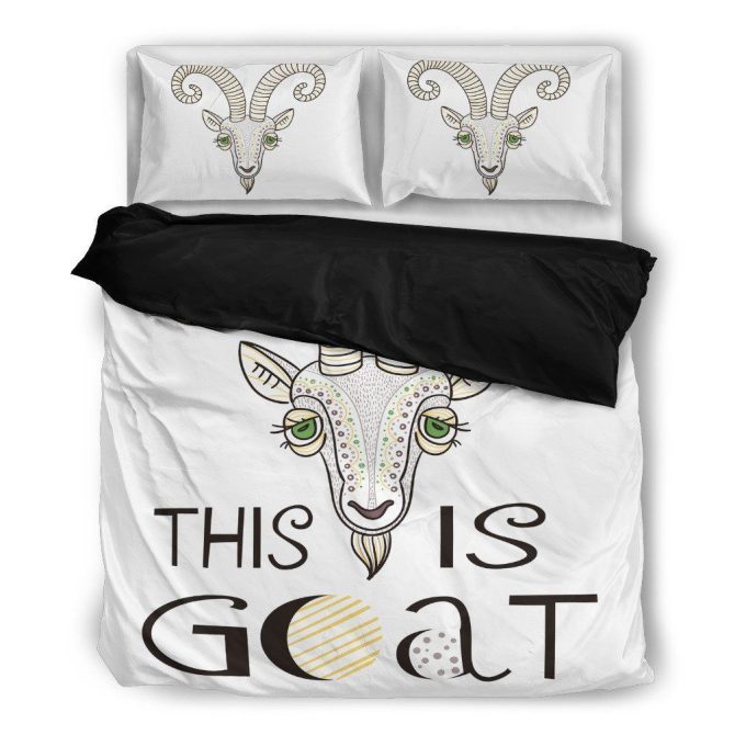This Is Goat Cotton Bed Sheets Spread Comforter Duvet Cover Bedding Sets