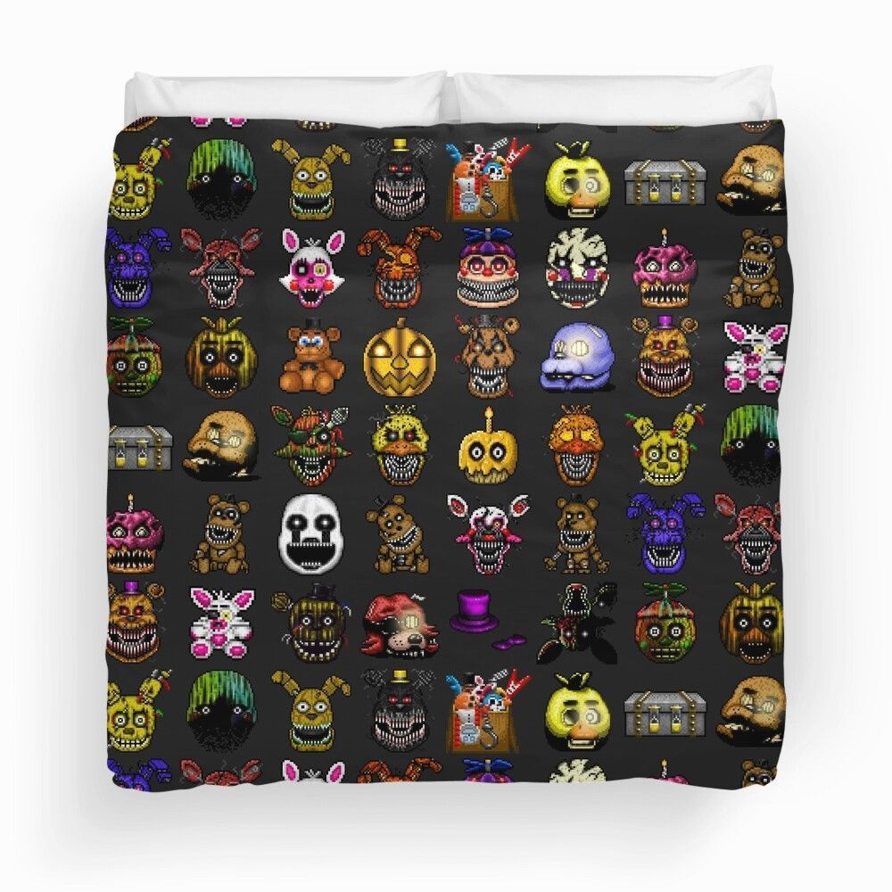 Five Nights At Freddy’s Pixel Art Multiple Characters Bedding Set Five Nights At Freddy’s Pixel Art Multiple Characters Bedding Set