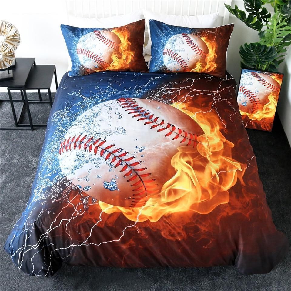 3D Fire And Water Baseball Bedding Set Dhc0401201179Td 3D Fire And Water Baseball Bedding Set Dhc0401201179Td