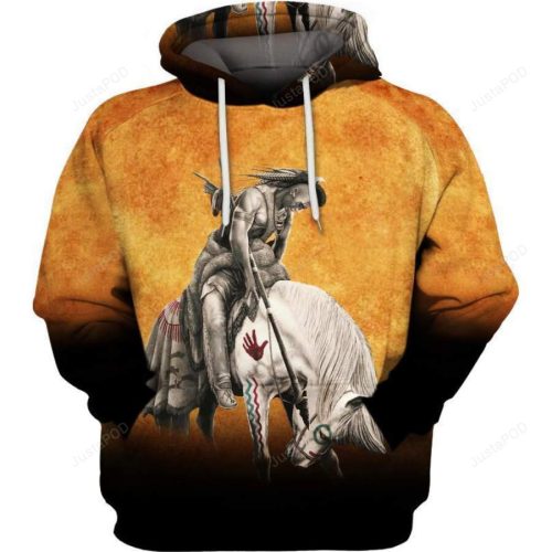 Native Horse Trail Of Tears 3D All Print Hoodie, Zip- Up Hoodie