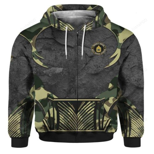 Proudly Served US Army Veteran 3D All Print Hoodie, Zip- Up Hoodie