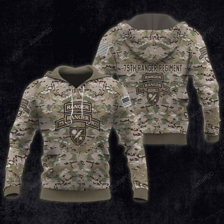 Camouflage US Army Ranger 3D All Print Hoodie, Zip- Up Hoodie Camouflage US Army Ranger 3D All Print Hoodie, Zip- Up Hoodie