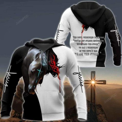 Magic Horse Jesus 3D All Print Hoodie, Zip- Up Hoodie