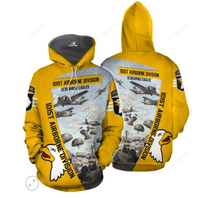 101St Airborne 3D All Print Hoodie, Zip- Up Hoodie