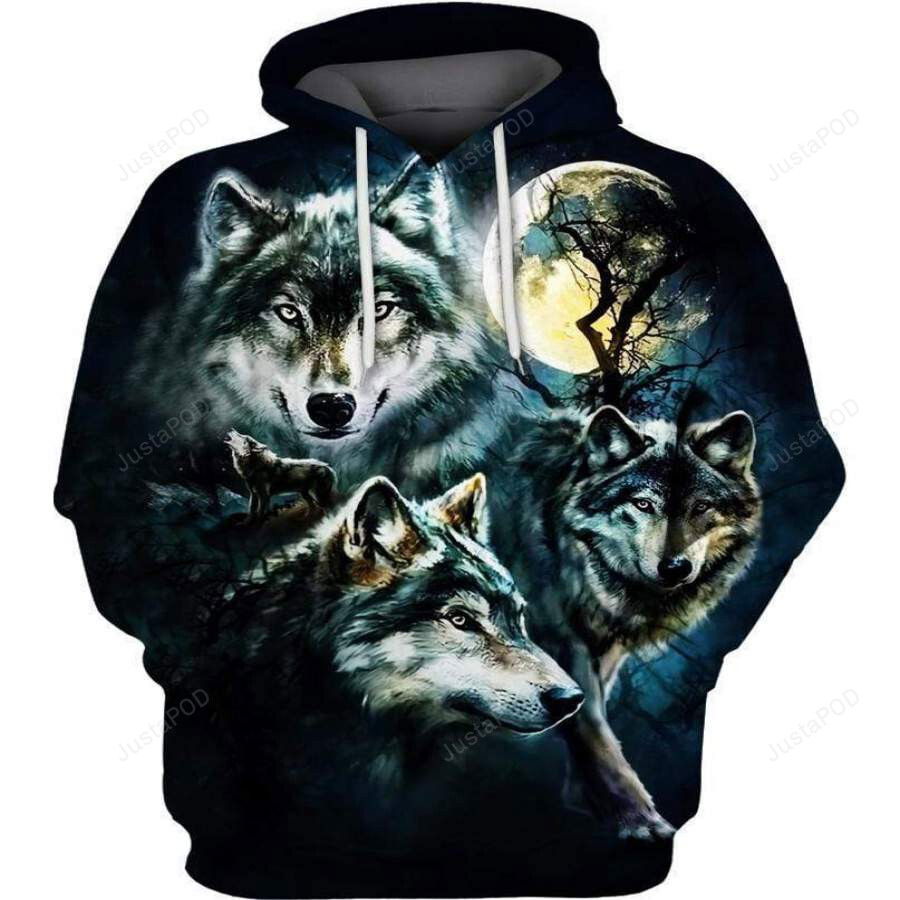 Native Wolf Moon Light 3D All Print Hoodie, Zip- Up Hoodie Native Wolf Moon Light 3D All Print Hoodie, Zip- Up Hoodie