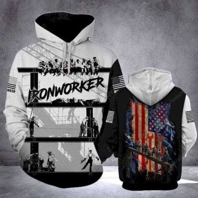 Ironworker In The Construction 3D All Print Hoodie, Zip- Up Hoodie