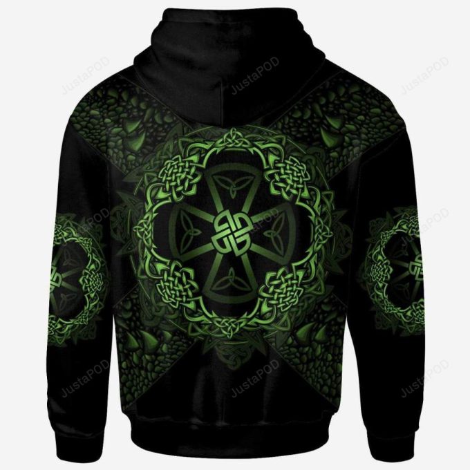 St Patrick’s Dragon 3D All Print Hoodie, Zip- Up Hoodie