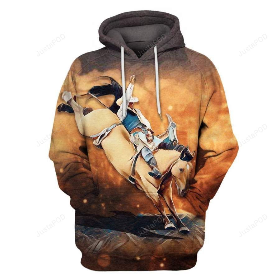 Bronc Riding 3D All Over Printed Hoodie, Zip- Up Hoodie Bronc Riding 3D All Over Printed Hoodie, Zip- Up Hoodie