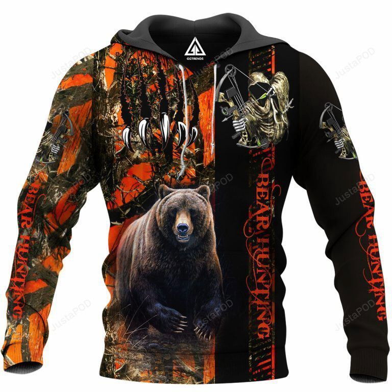 Bear Hunting 3D All Over Printed Hoodie, Zip- Up Hoodie Bear Hunting 3D All Over Printed Hoodie, Zip- Up Hoodie