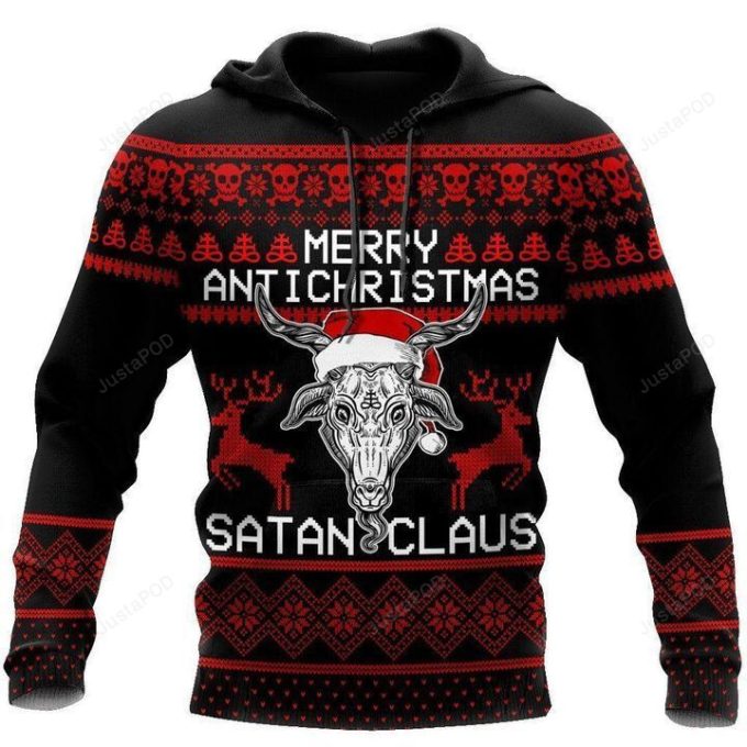 Christmas Santa Claus 3D All Over Print Hoodie, Zip-up Hoodie