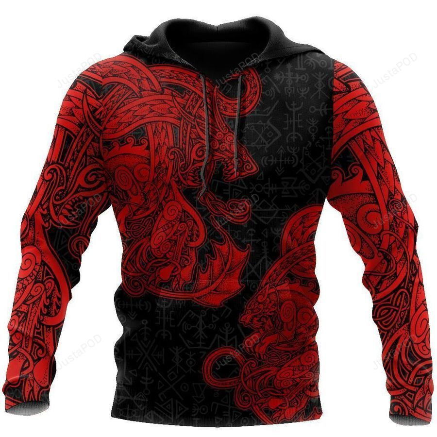 Fenrir Vikings 3D All Over Printed Hoodie, Zip- Up Hoodie Fenrir Vikings 3D All Over Printed Hoodie, Zip- Up Hoodie