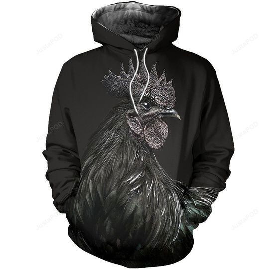 Chicken Black 3D All Over Printed Hoodie, Zip- Up Hoodie Chicken Black 3D All Over Printed Hoodie, Zip- Up Hoodie