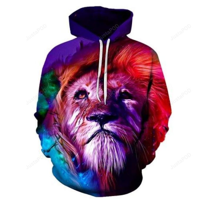 Galaxy Lion 3D All Over Print Hoodie, Zip-up Hoodie
