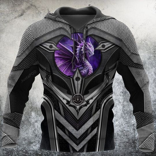 Purple Dungeon Dragon 3D All Over Print Hoodie, Zip-up Hoodie Purple Dungeon Dragon 3D All Over Print Hoodie, Zip-up Hoodie