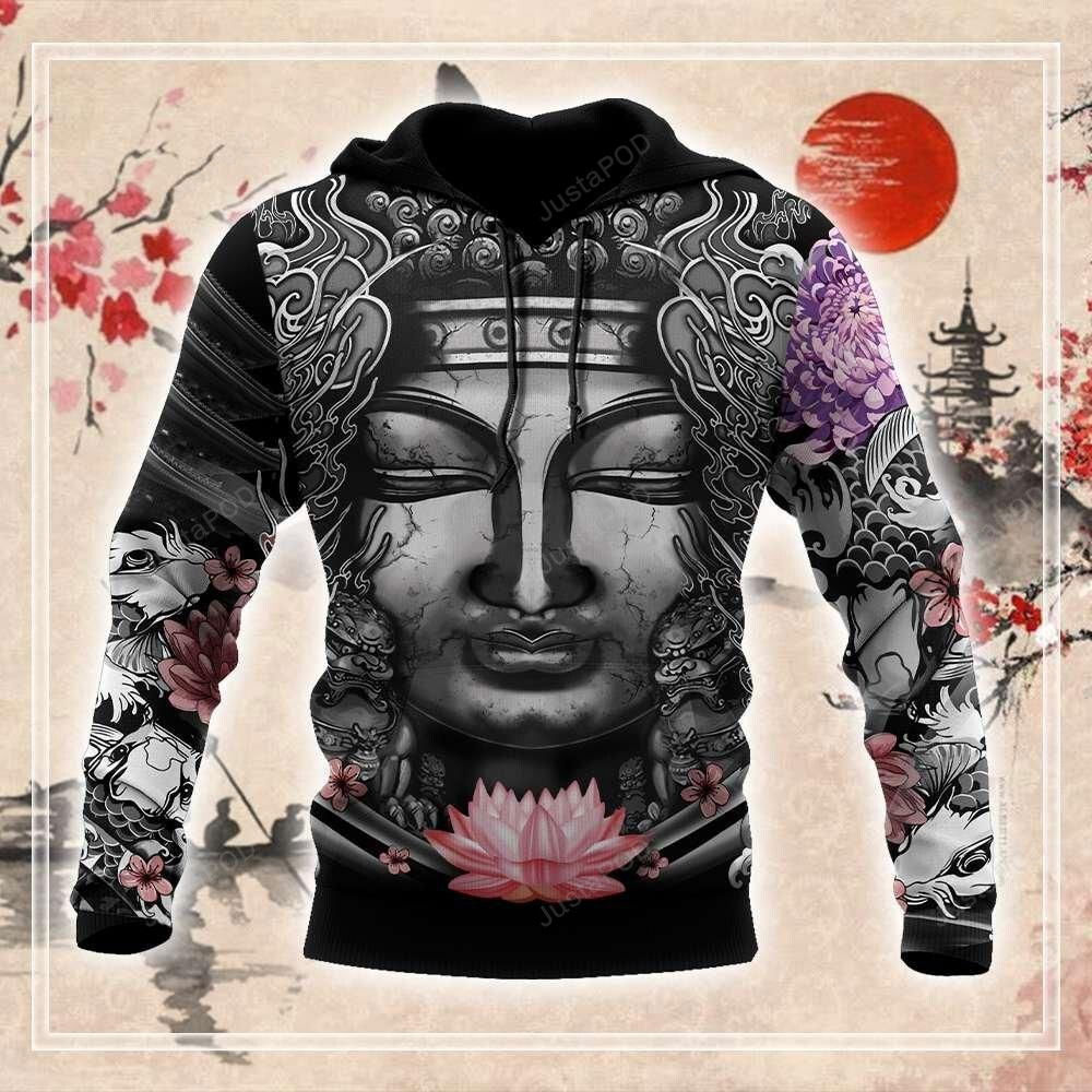 Buddhism Japanese Tattoo 3D All Over Printed Hoodie, Zip- Up Hoodie Buddhism Japanese Tattoo 3D All Over Printed Hoodie, Zip- Up Hoodie