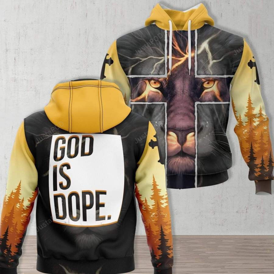 Lion Jesus God Is Dope 3D All Print Hoodie, Zip- Up Hoodie Lion Jesus God Is Dope 3D All Print Hoodie, Zip- Up Hoodie